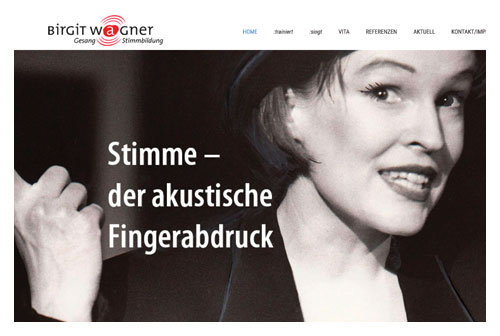 Webpräsenz Birgit Wagner
